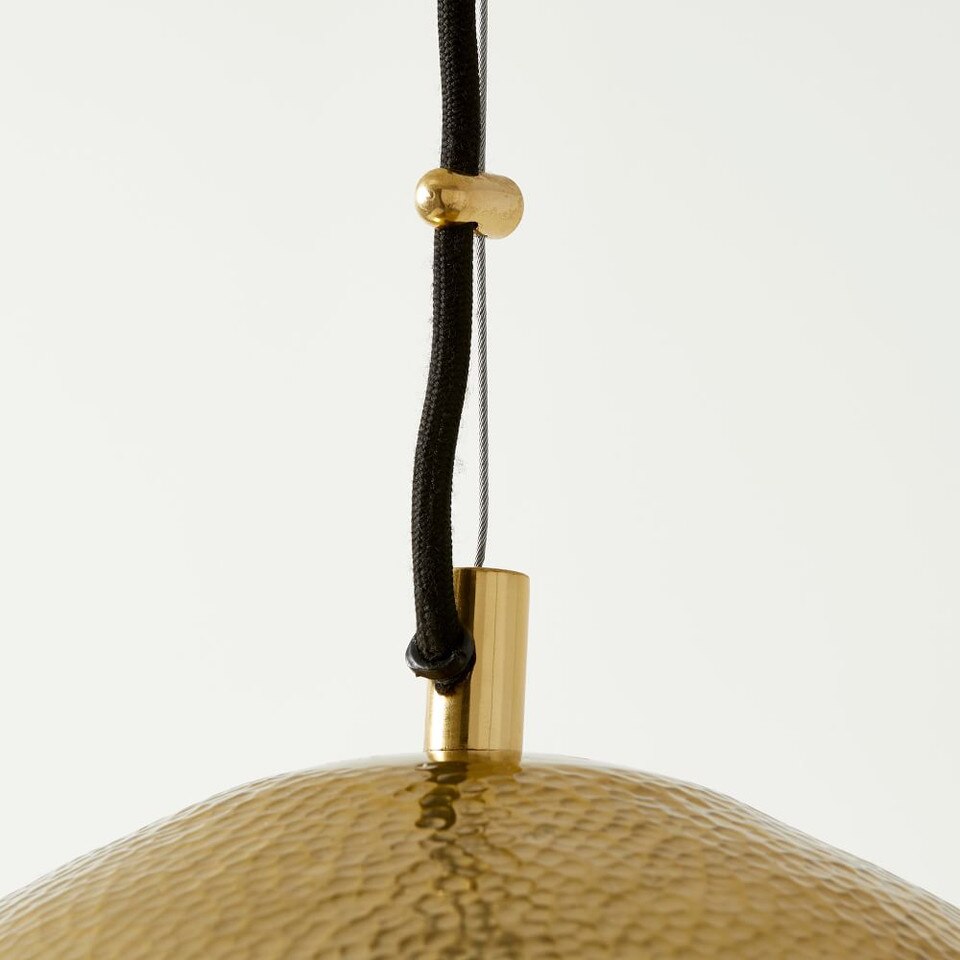 Hammered Metal Pendant West Elm UK